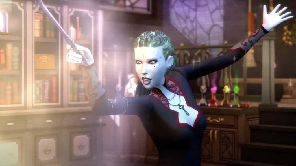 An official screenshot of The Sims 4: Realm of Magic.