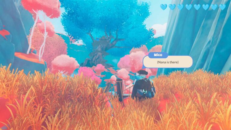 A screenshot from my playthrough of Dancing Pandas: Ranger's Path showing Mico about to meet his grandmother.