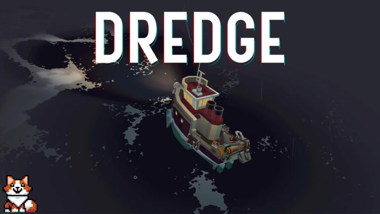 A screenshot from Dredge showing one of the two endings you can unlock.