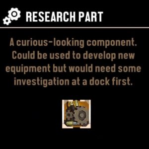 A screenshot of one of many Research Parts from my Dredge game.