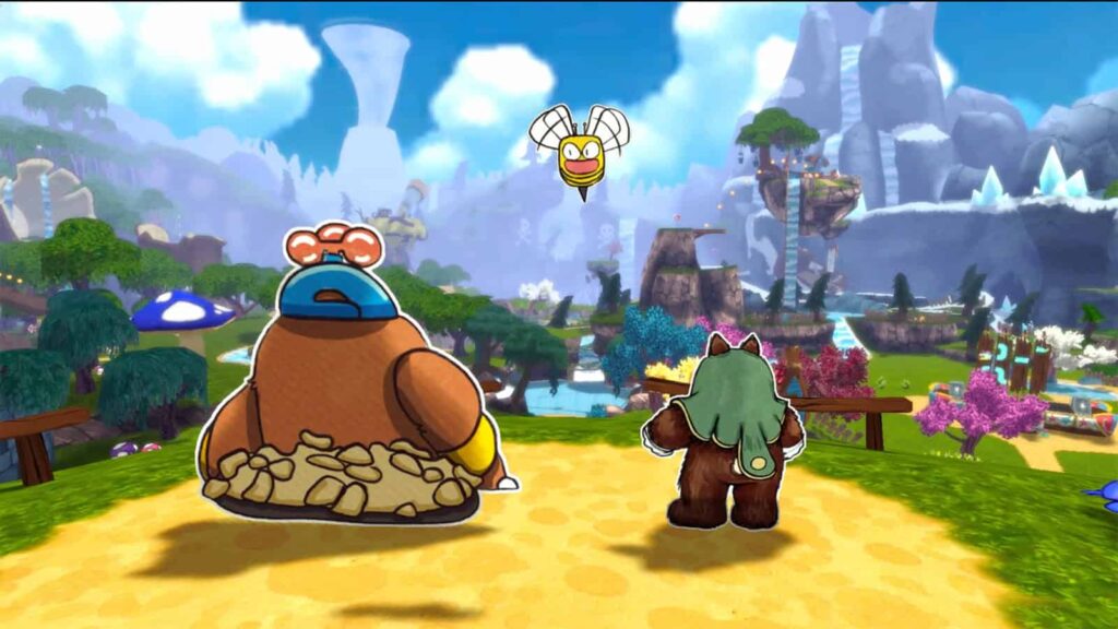 A screenshot from Ruffy and the Riverside, showing the vast world you can explore later in the game.