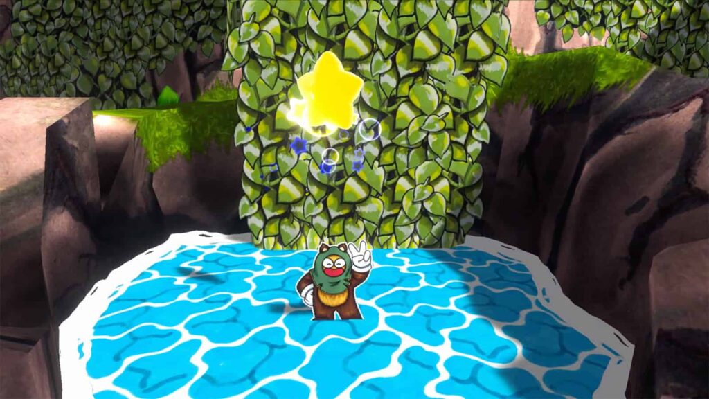 A screenshot from my preview of Ruffy and the Riverside, showing me solving a puzzle for a star.