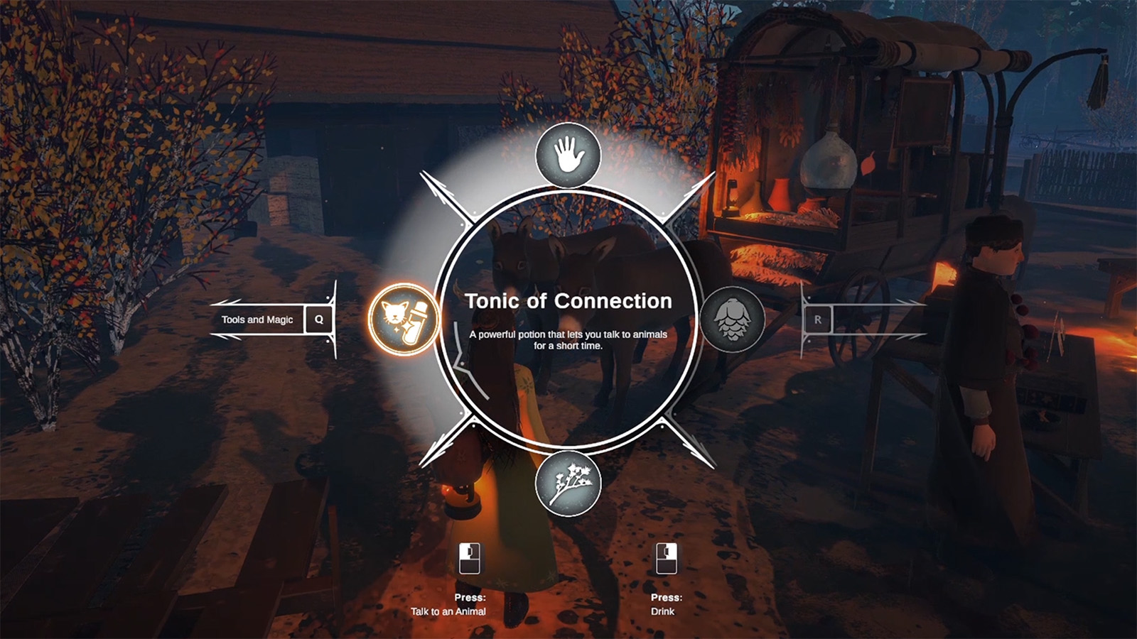 A new screenshot of Reka's Roots & Remedies update, showing the new potions you can brew.