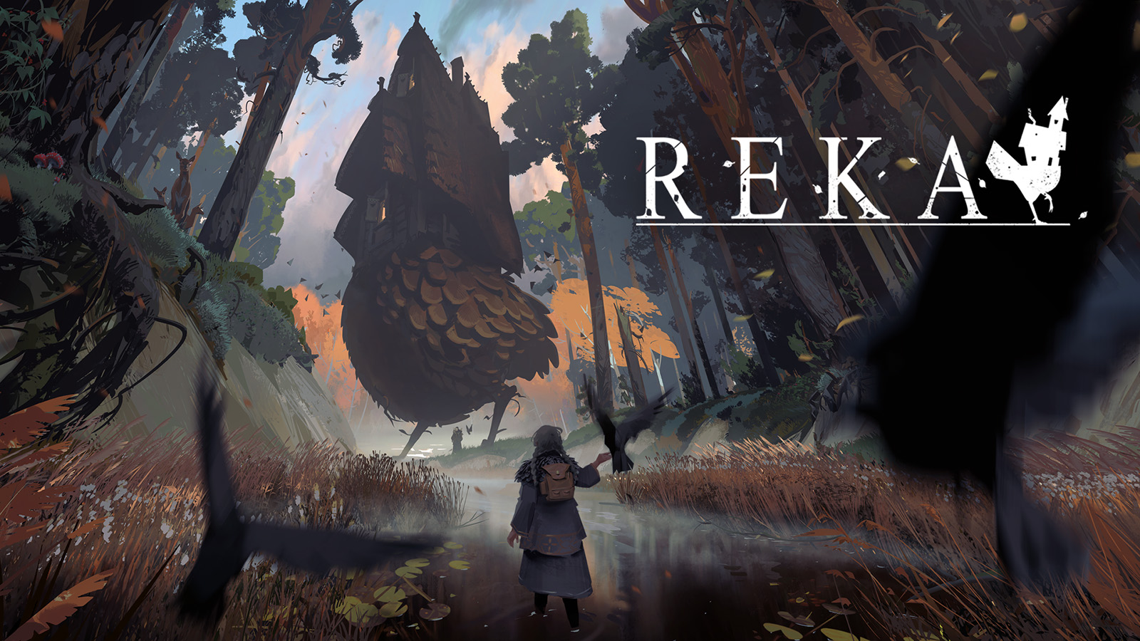 The official artwork for Reka, showing the customisable house and Reka herself.