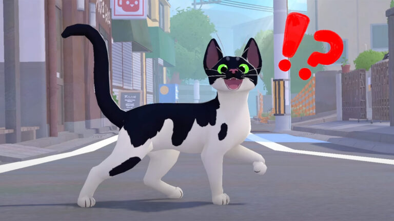 The player's customisable cat in Little Kitty, Big City.
