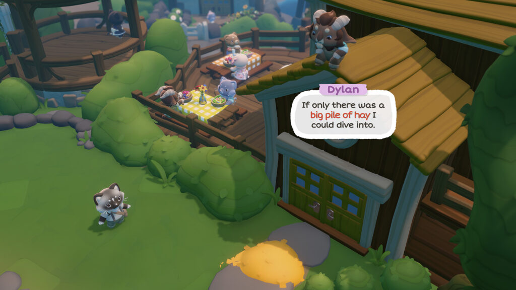 Animal characters talking in Cozy Caravan