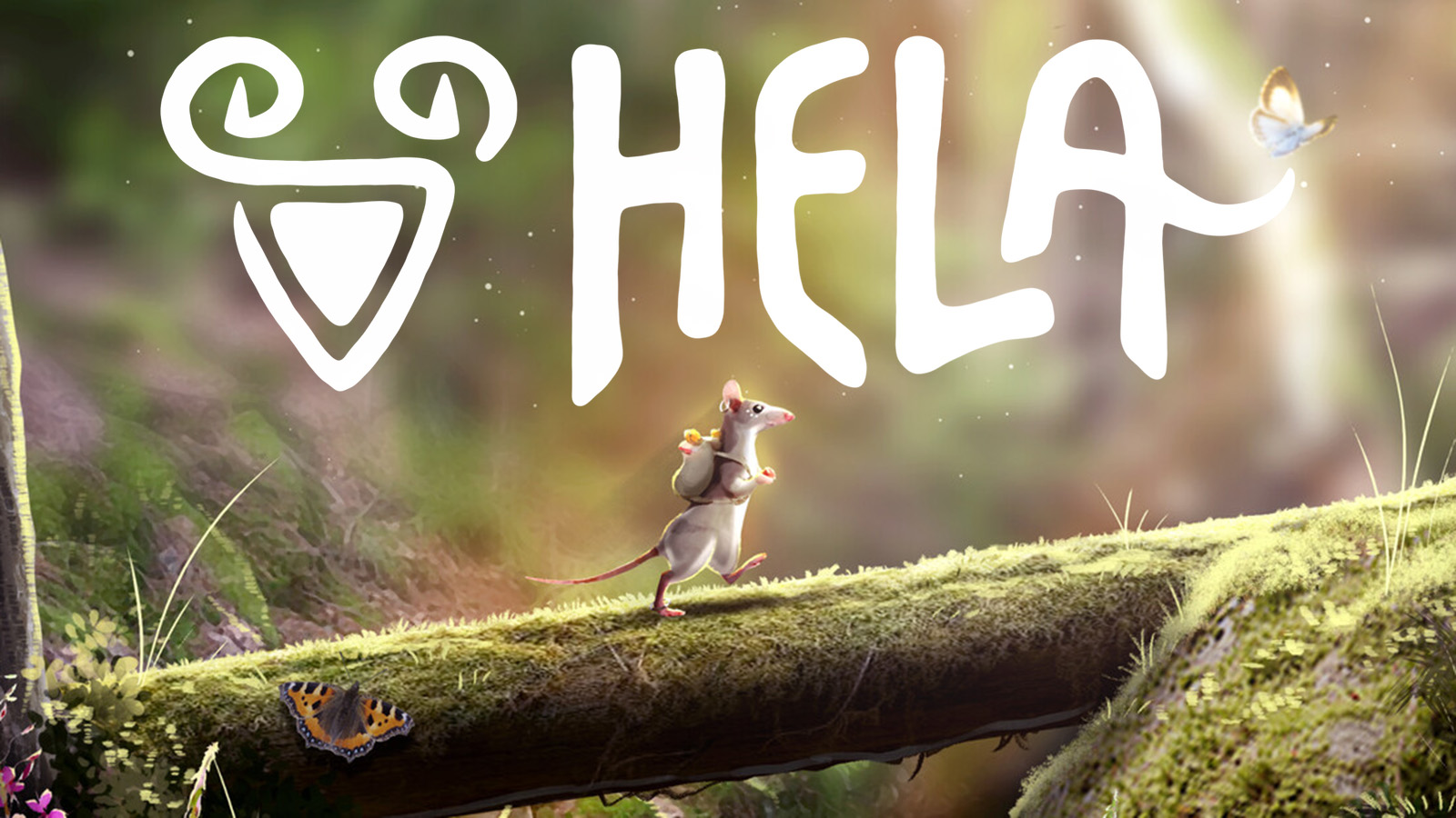 The official artwork for Hela showing a mouse climbing a tree trunk.
