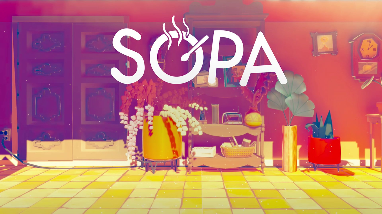 The official artwork for Sopa: Tale Of The Stolen Potato.
