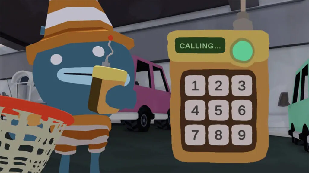 A screenshot of Tiny Terry's Turbo Trip showing Terry calling Grony.