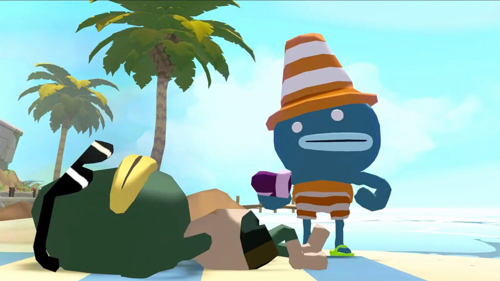 A screenshot of Tiny Terry's Turbo Trip showing Terry checking on Bernie. 